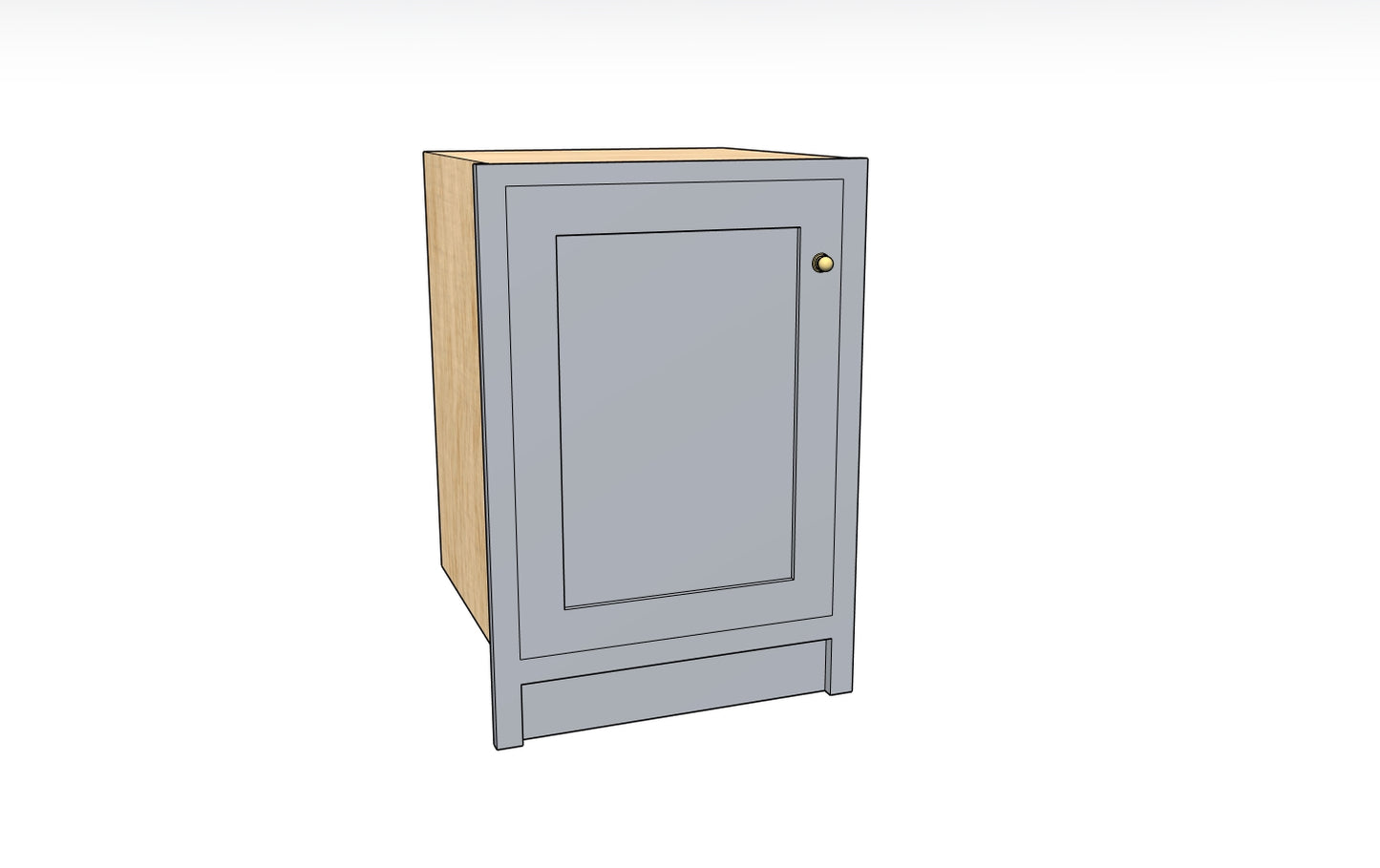 600 Single Door Base Unit