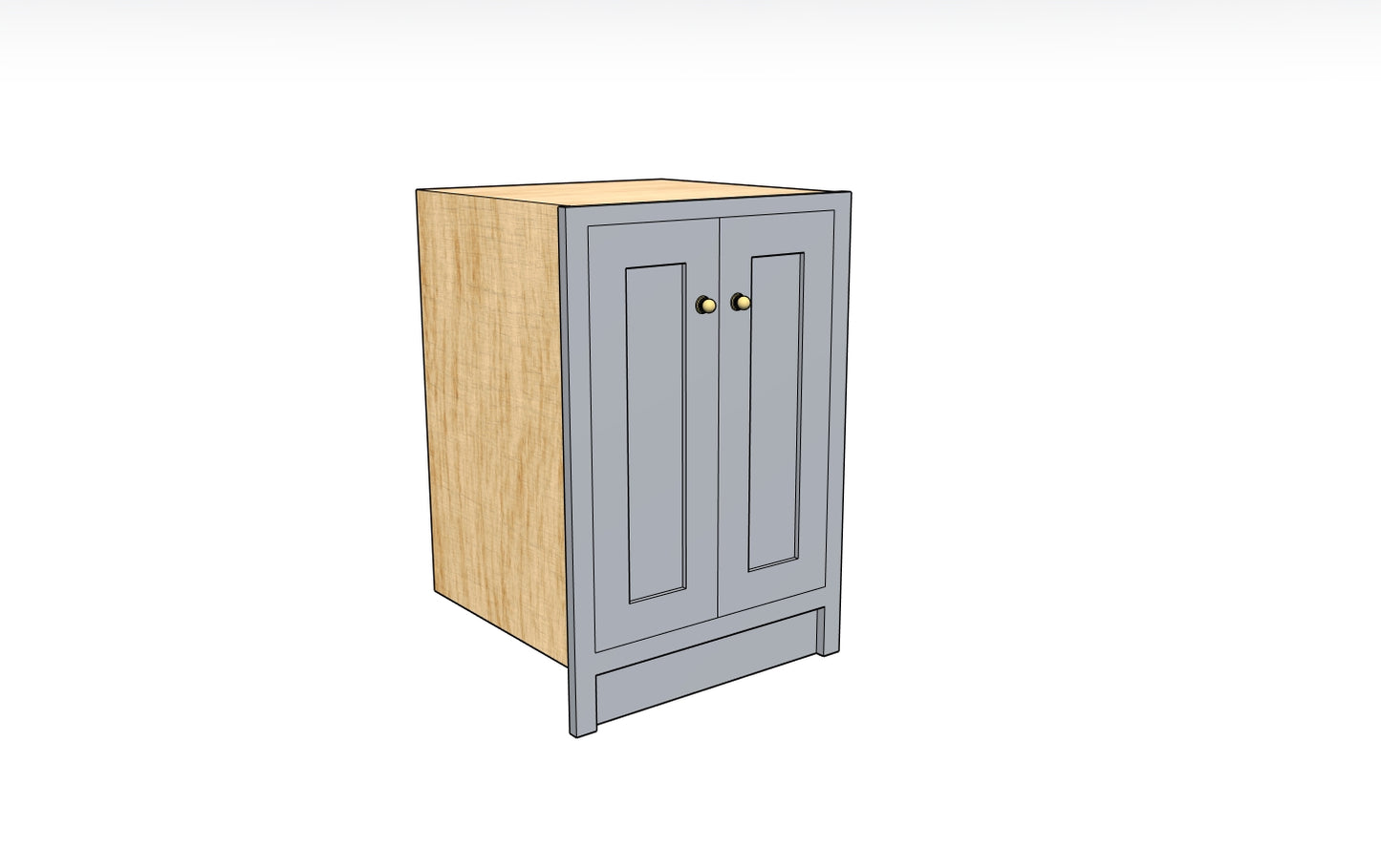 600 Double Door Base Unit