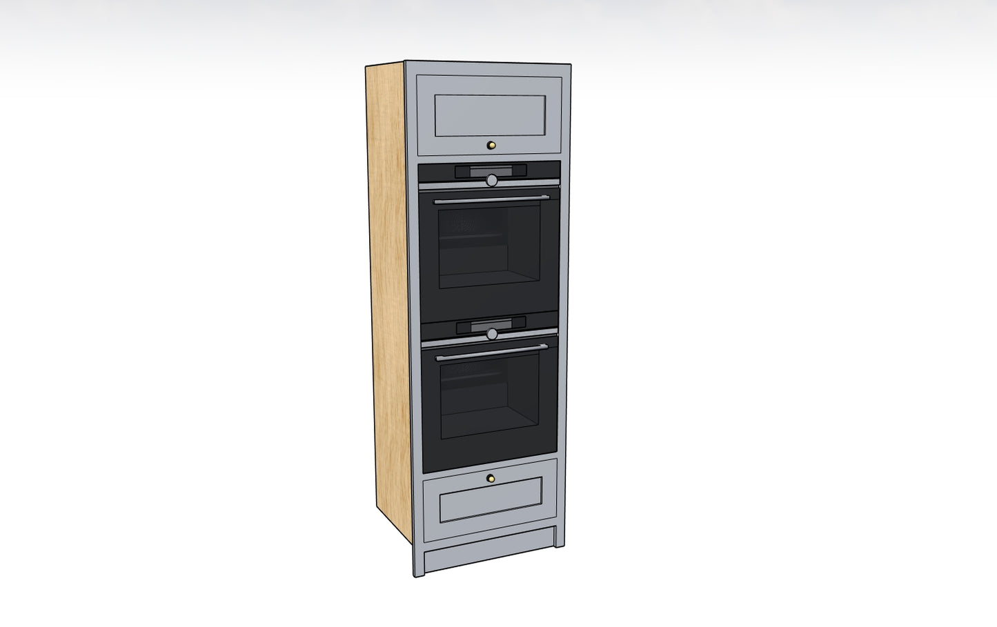 680 Double Oven Unit with Drawer