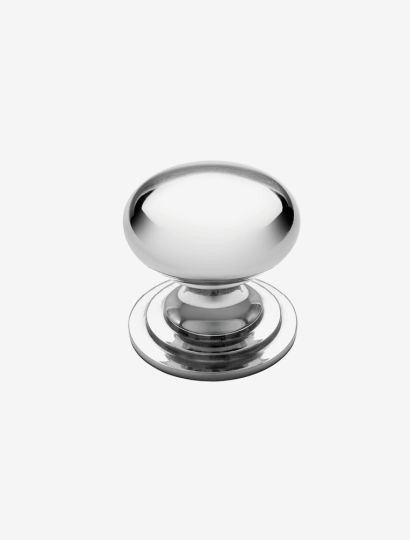 Signature Victorian Knob - Polished Chrome