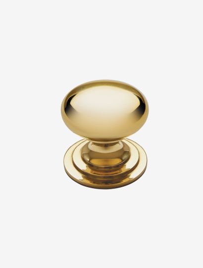 Signature Victorian Knob - Polished Brass