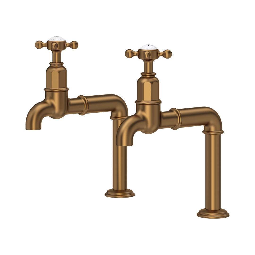Perrin & Rowe Ionian Crosstop Bibcock Taps