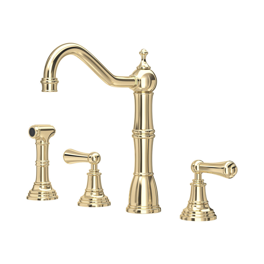 Perrin & Rowe Provence Widespread Sink Mixer with Rinse