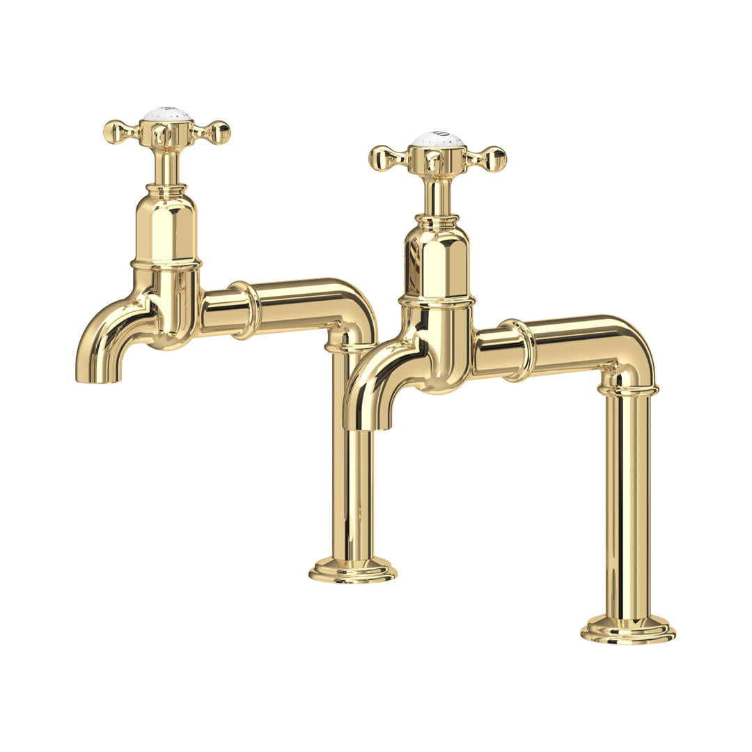 Perrin & Rowe Ionian Crosstop Bibcock Taps
