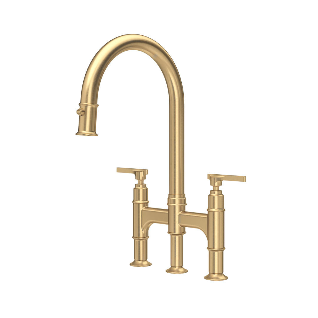 Perrin & Rowe Southbank Bridge Sink Mixer with Pull-Down Rinse