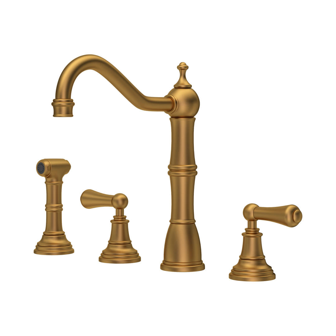 Perrin & Rowe Provence Widespread Sink Mixer with Rinse