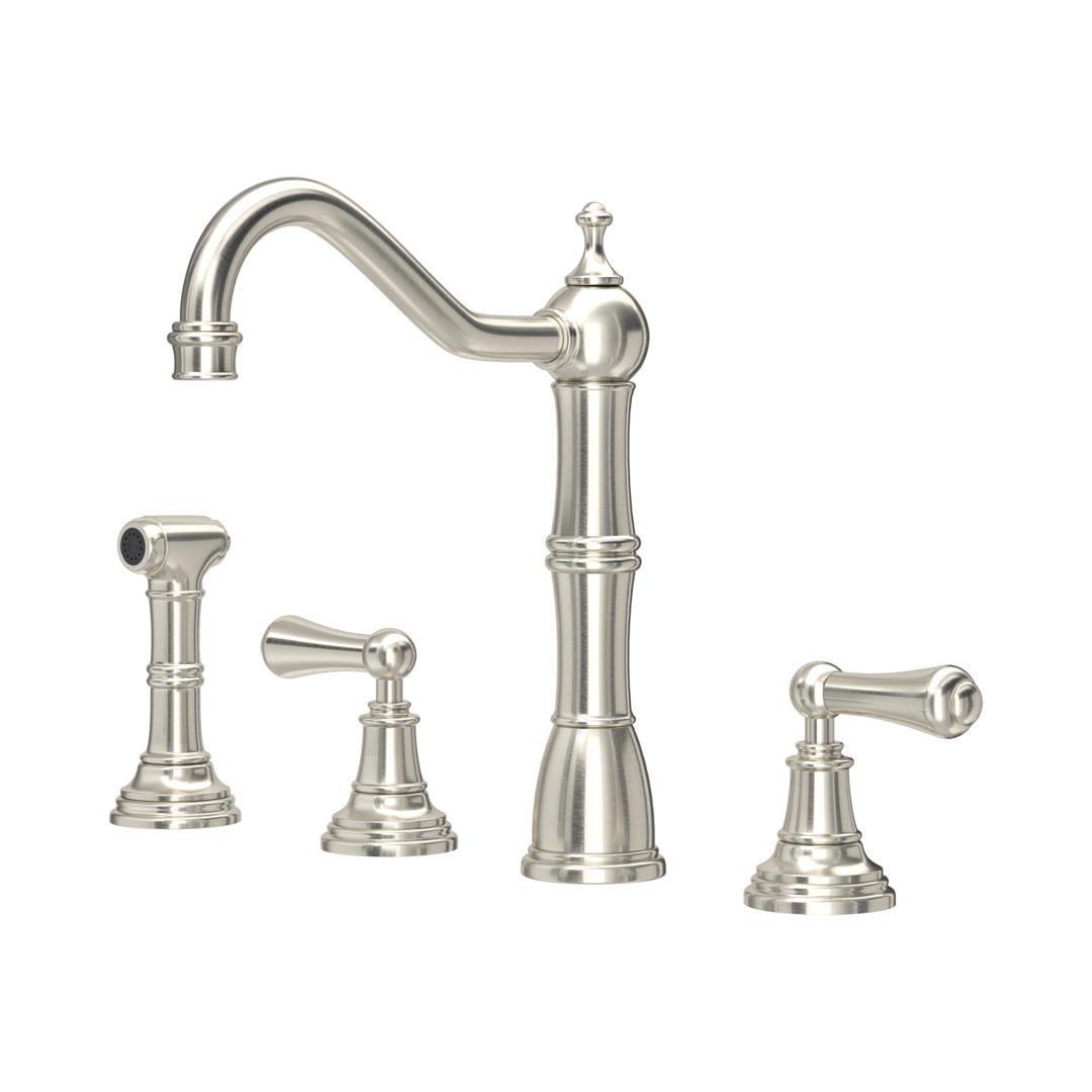Perrin & Rowe Provence Widespread Sink Mixer with Rinse