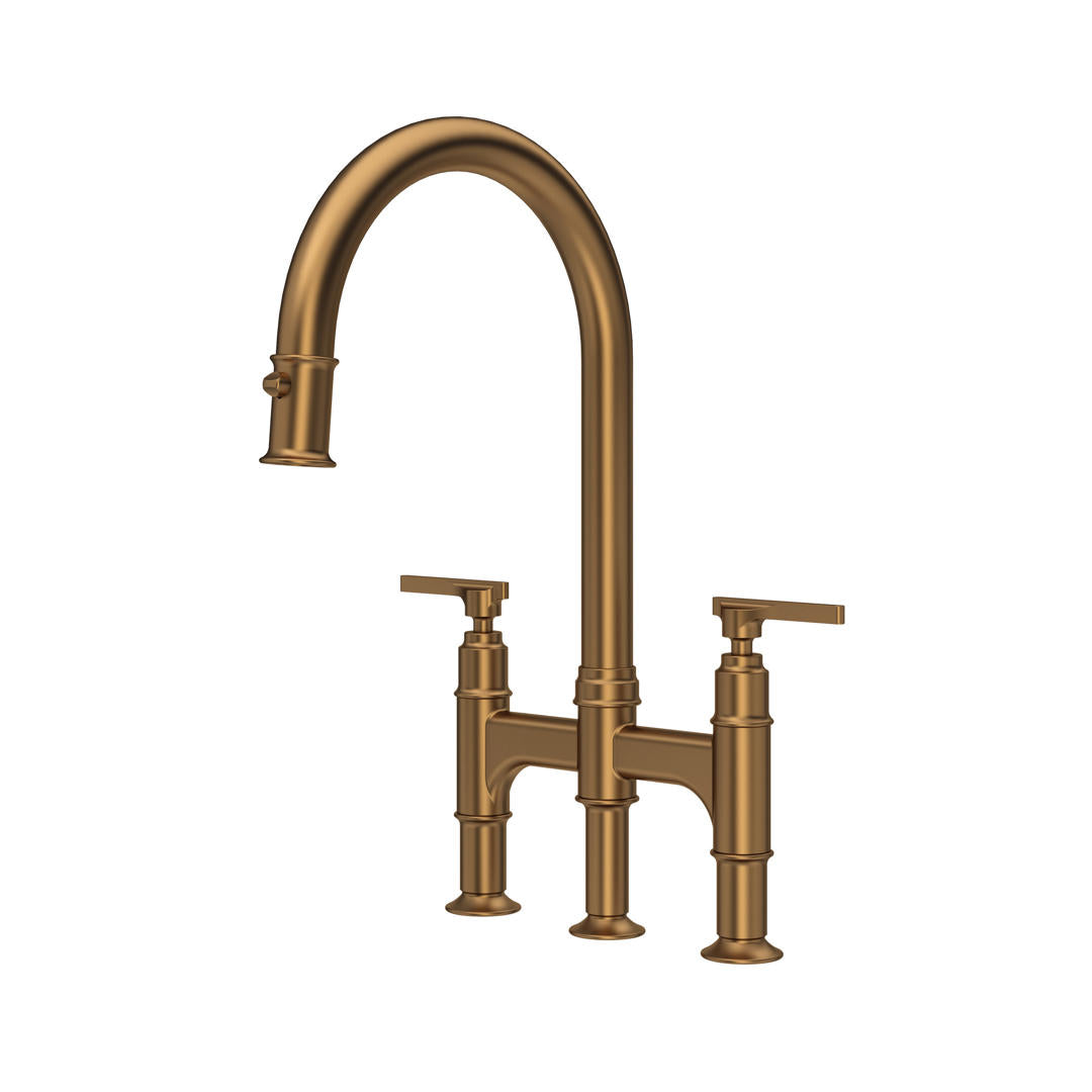 Perrin & Rowe Southbank Bridge Sink Mixer with Pull-Down Rinse