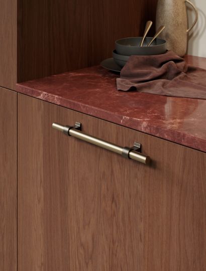 Furnipart Bond Handle - Antique Brown / Fine Brushed Brass