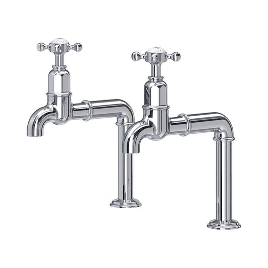 Perrin & Rowe Ionian Crosstop Bibcock Taps