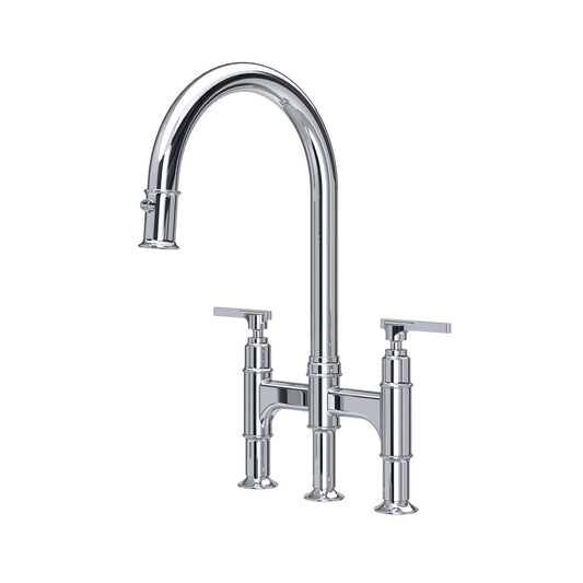 Perrin & Rowe Southbank Bridge Sink Mixer with Pull-Down Rinse
